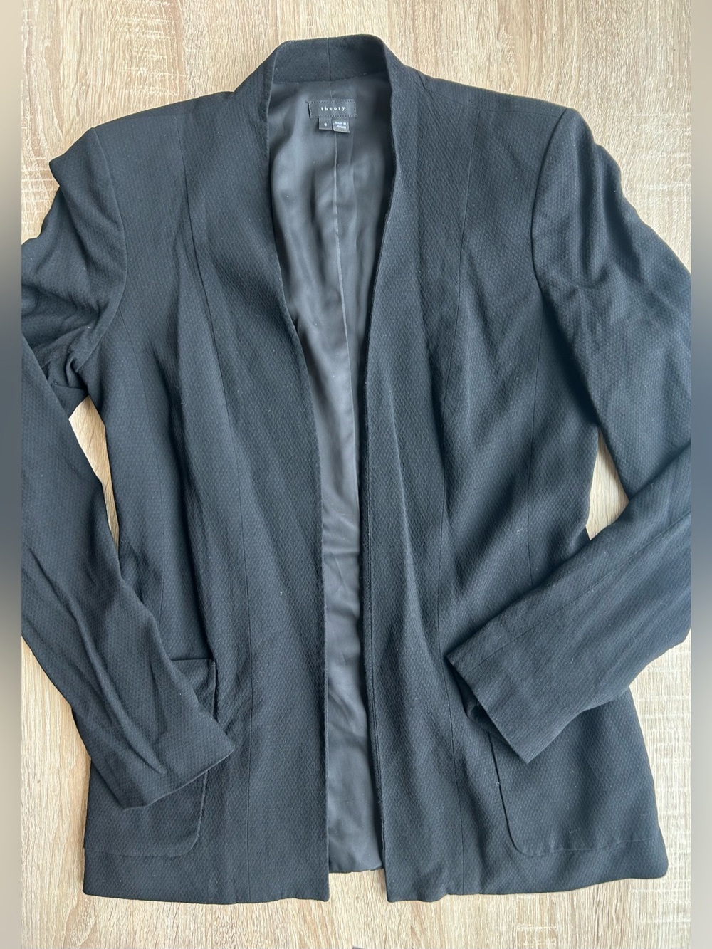 Theory Black Women Blazer Cardigan 6 S Small
